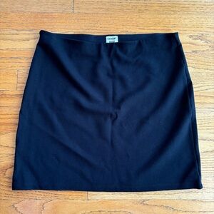 aritzia black mini skirt